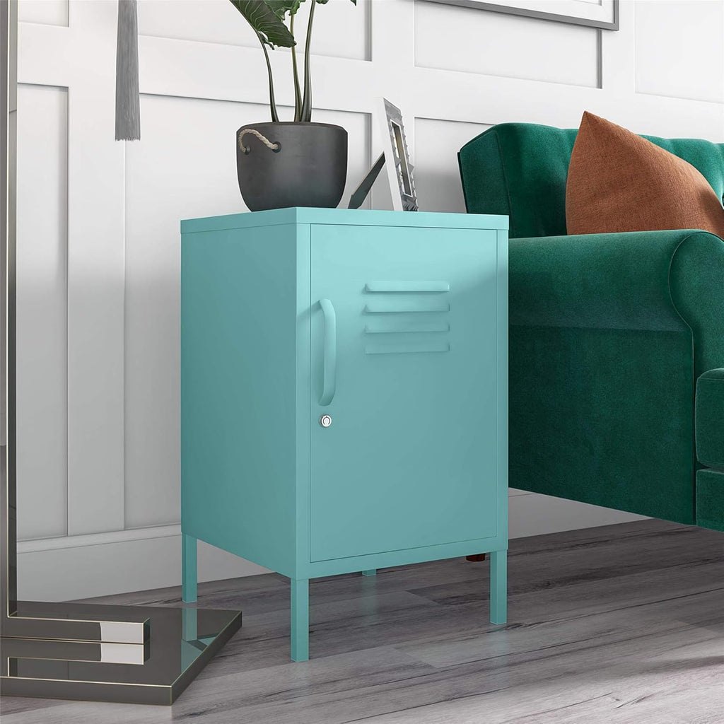 Mint 2 Door Metal Accent Cabinet S7829