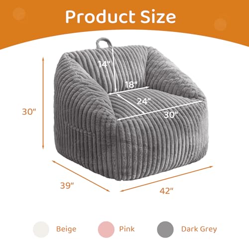 Grey Giant Bean Bag Chair A2882