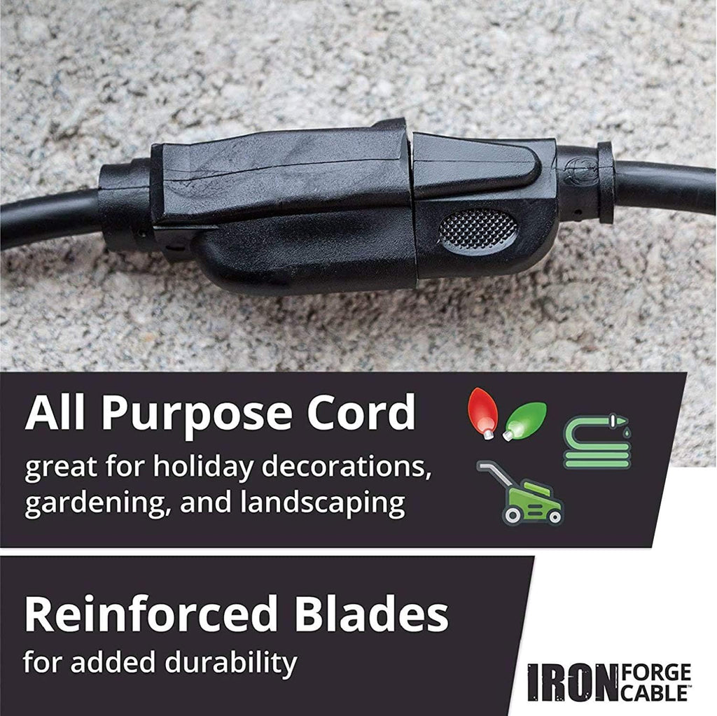 75 Ft Black Outdoor Extension Cord H82560