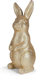 Golden Polyresin Bunny Easter Decor Statue R4955