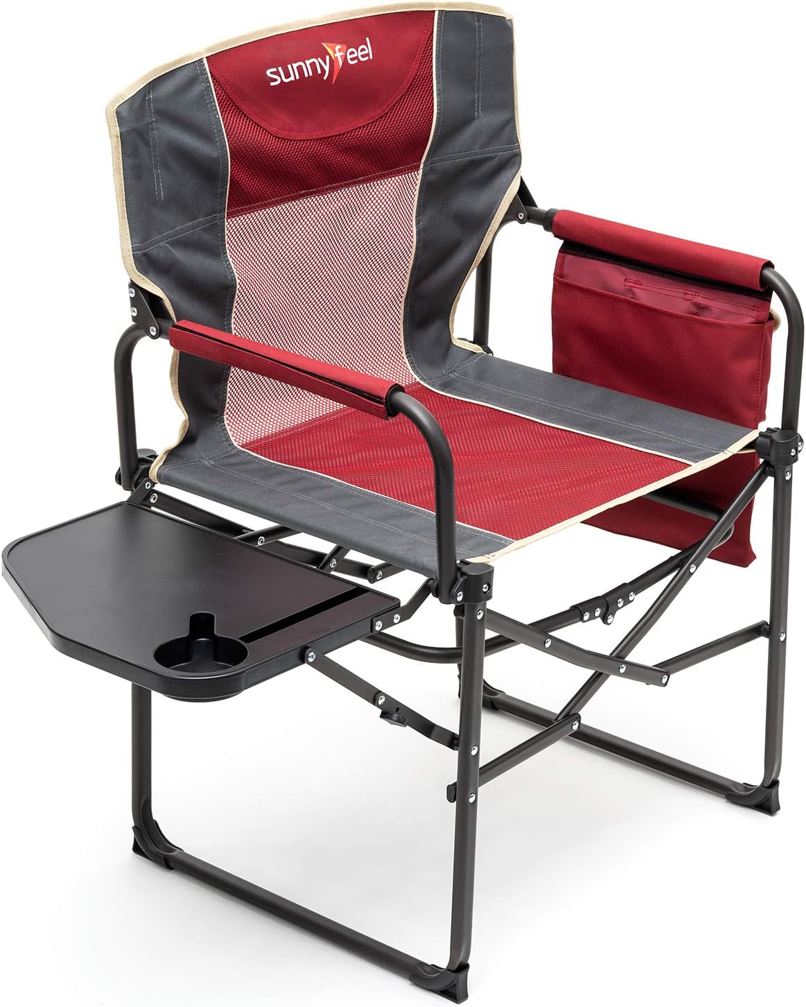 Oversized Portable Folding Camping Chair with Side Table T685