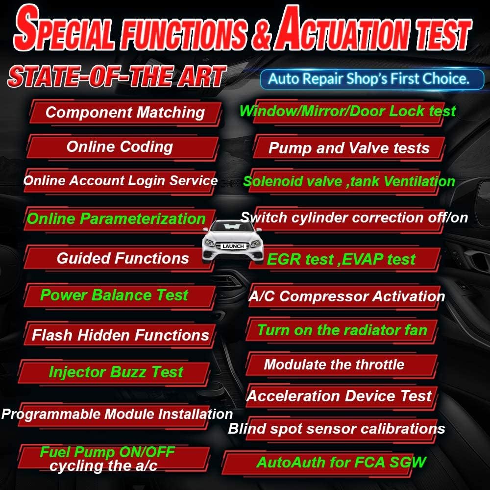 Bidirectional Full System Automotive Diagnostic Scanner Q23624