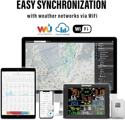8.3 Inch Color Display Weather Station with Outdoor 7-in-1 Sensor U311067