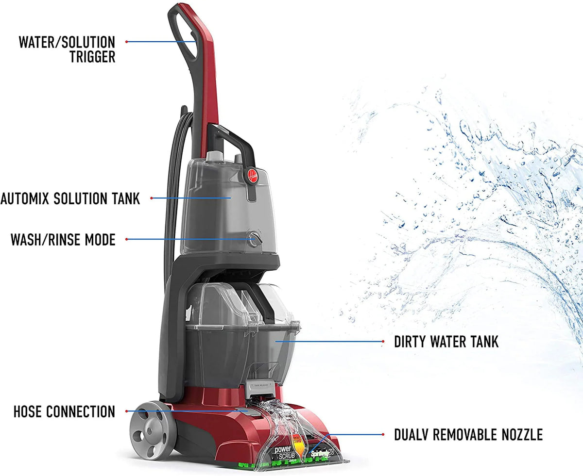 Red Upright Carpet Cleaner Machine R524377