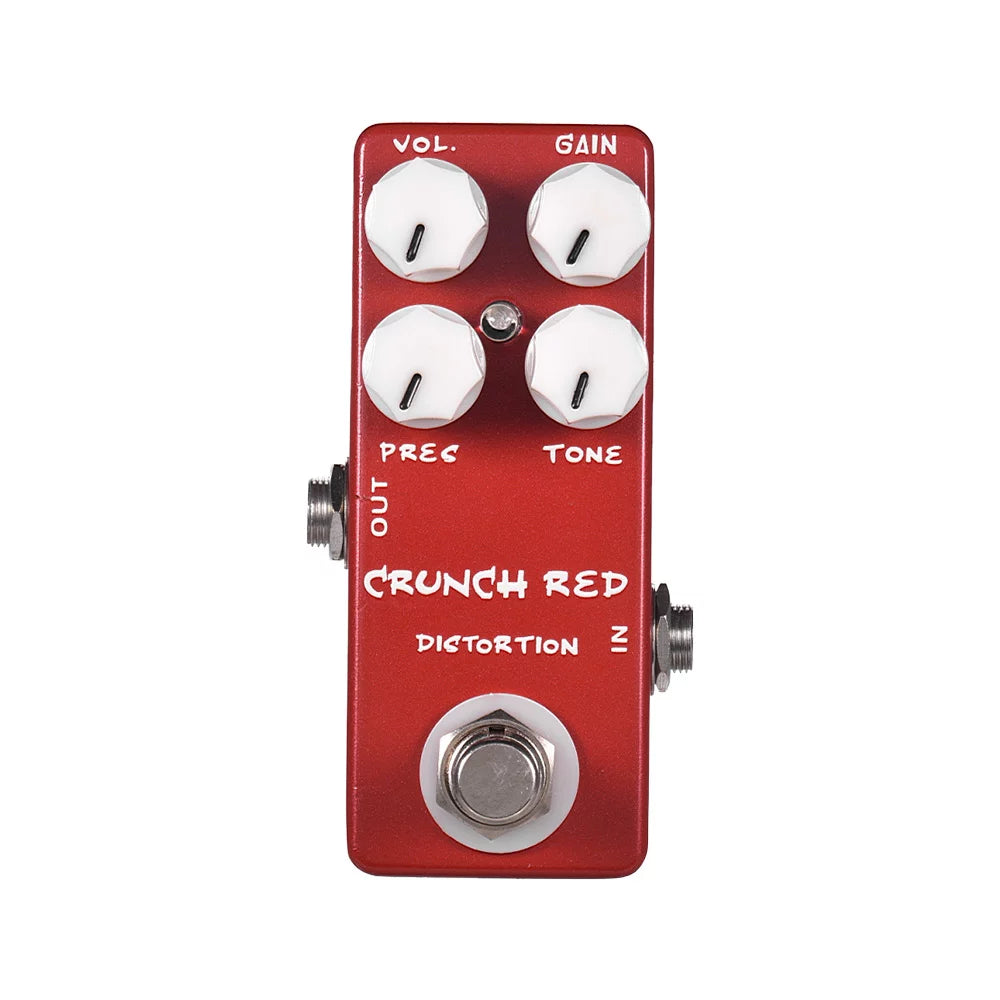 CRUNCH RED Distortion Guitar Effect Pedal S3628