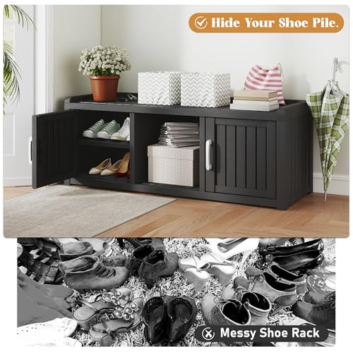 Waterproof UV-Resistant Shoe Storage Cabinet with 2 Doors C65169
