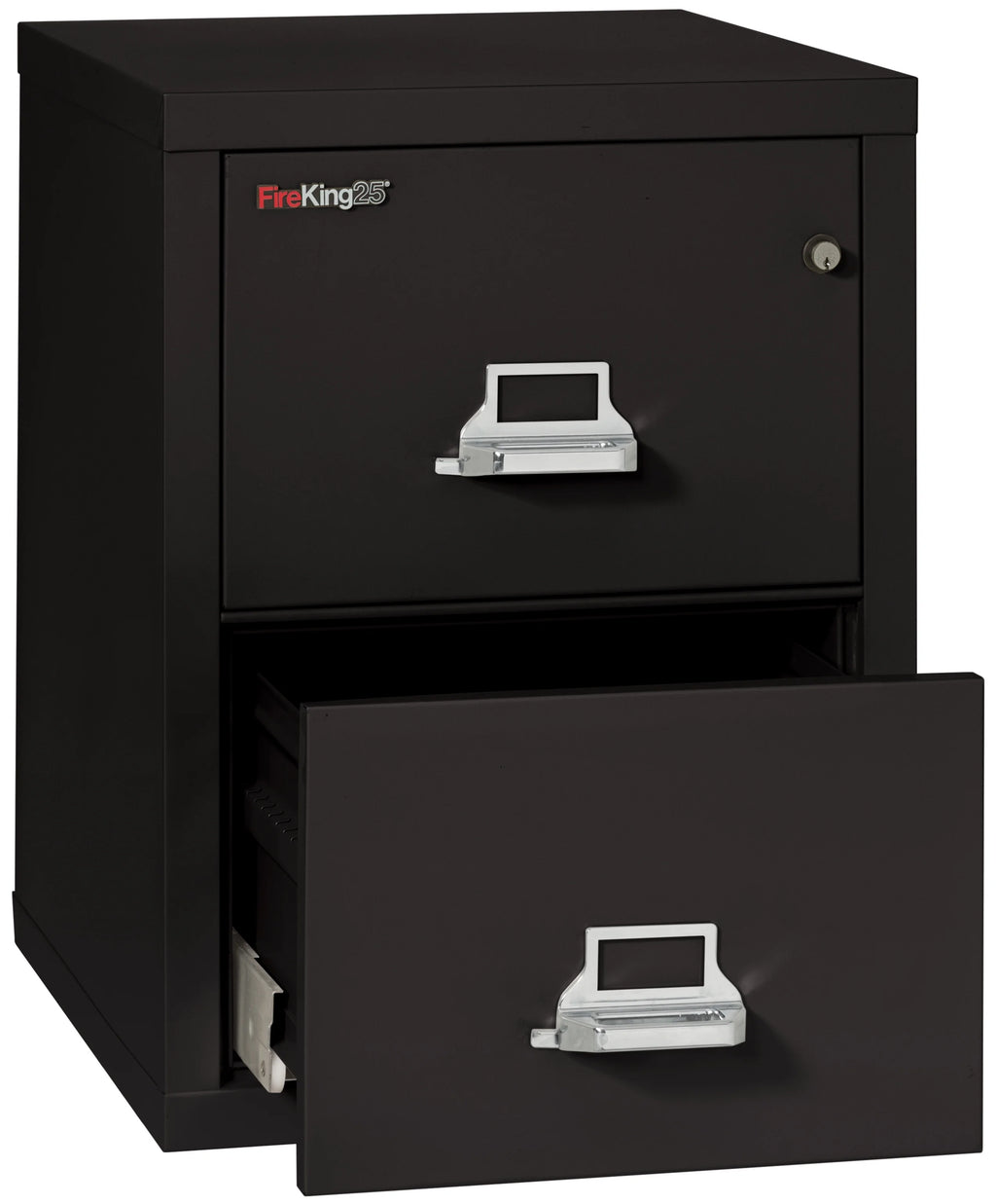 Black 2 Drawer Fire Resistant Legal File Cabinet Z585262