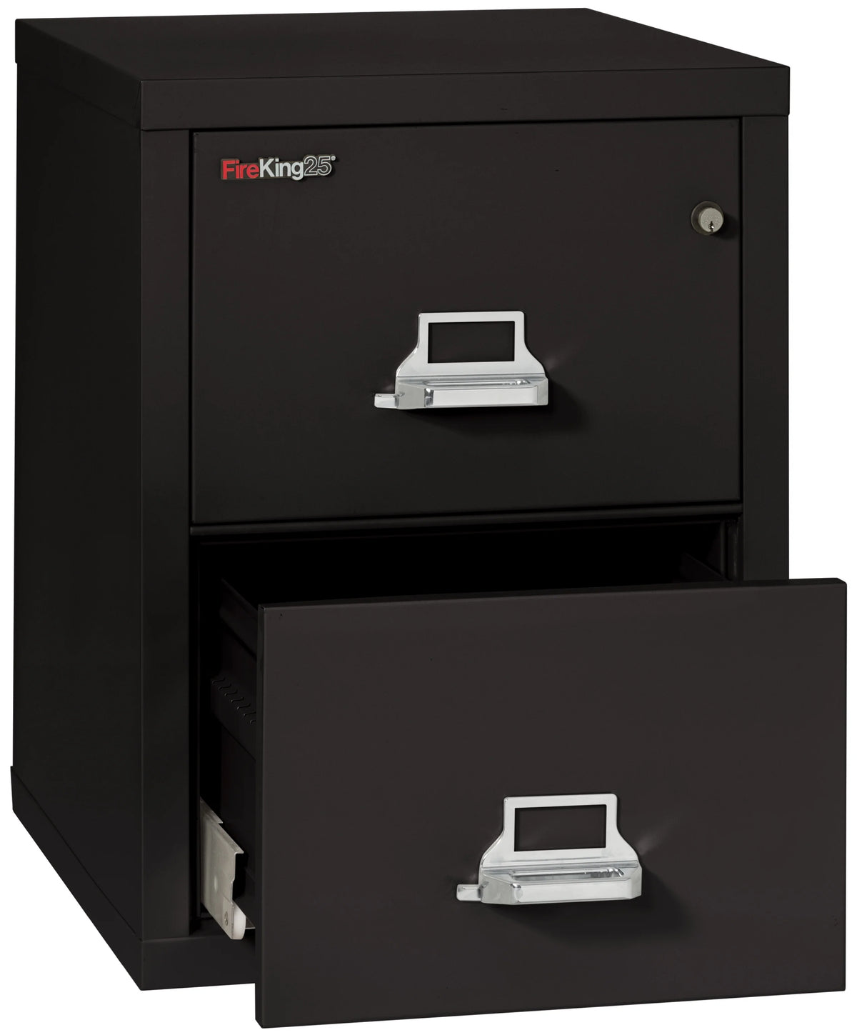Black 2 Drawer Fire Resistant Legal File Cabinet Z585262