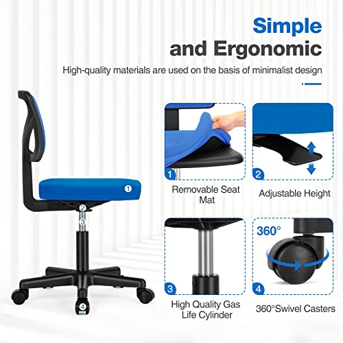 Grey Ergonomic Mesh Desk Chair with Wheels L13385