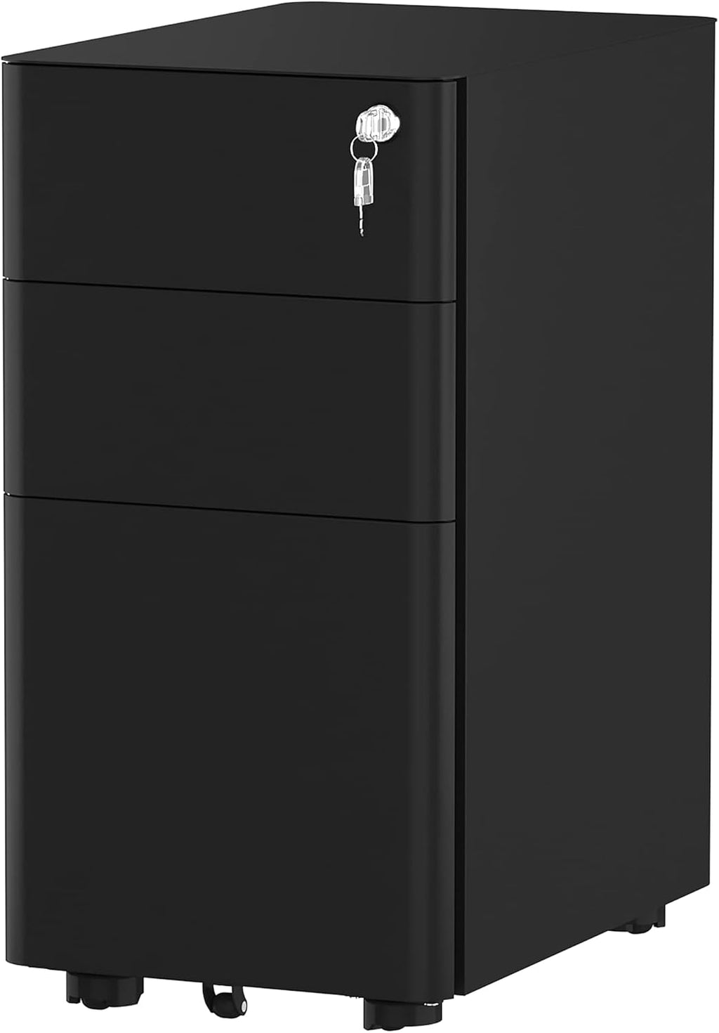 White 3-Drawer Metal Filing Cabinet W290237