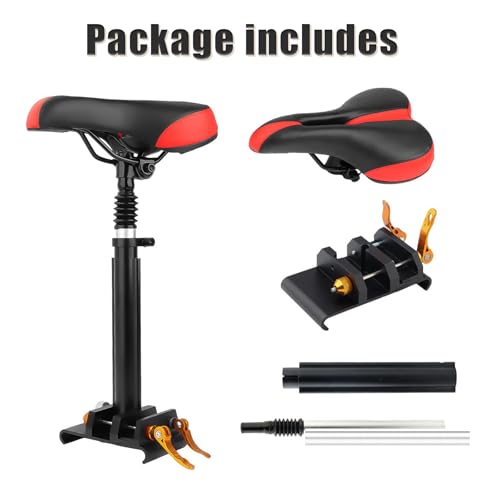 Adjustable Electric Scooter Seat with PU Cushion and Aluminum Rod M4399