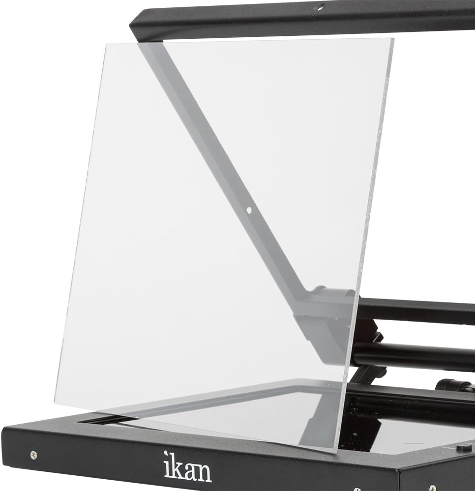 12-inch Portable Teleprompter Kit with Adjustable Glass Frame Q233
