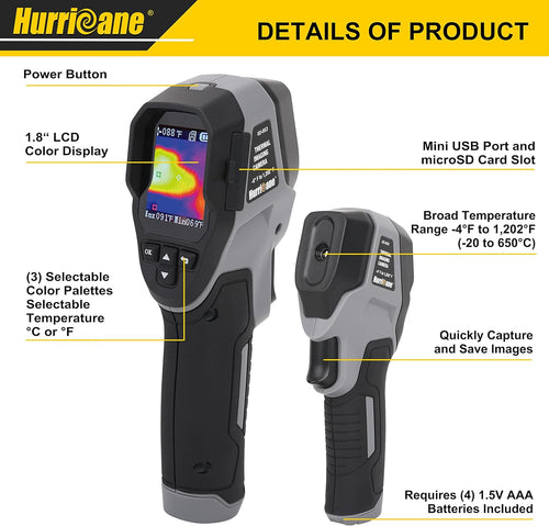 1.8 LCD Handheld Infrared Thermal Imaging Camera K59388