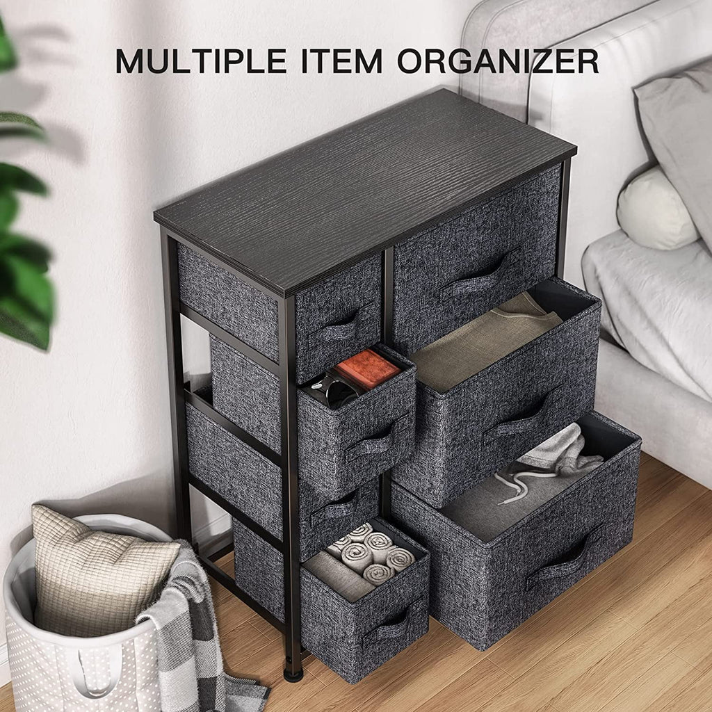 7 Drawer Fabric Dresser with Steel Frame P21226
