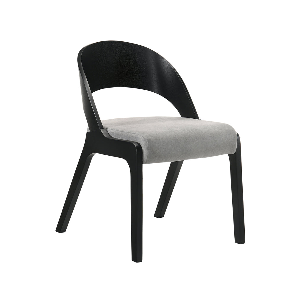 Fabric & Wood Accent Chairs, Set of 2 G62633