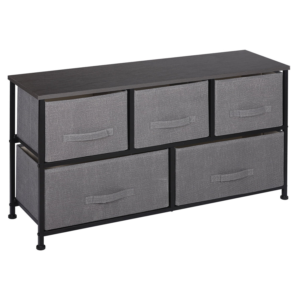 5 Drawers Fabric Dresser Storage Tower C136237