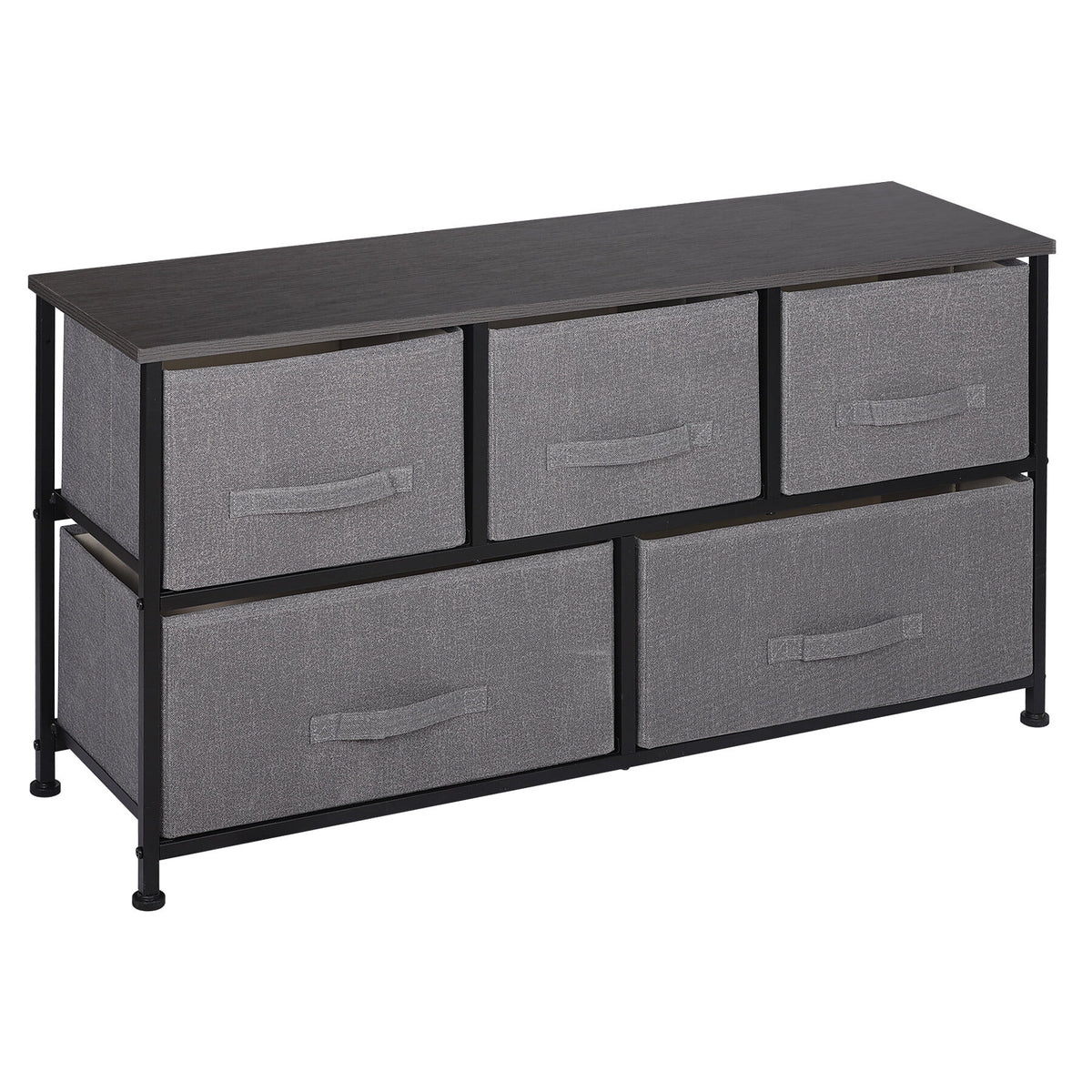 5 Drawers Fabric Dresser Storage Tower C136237