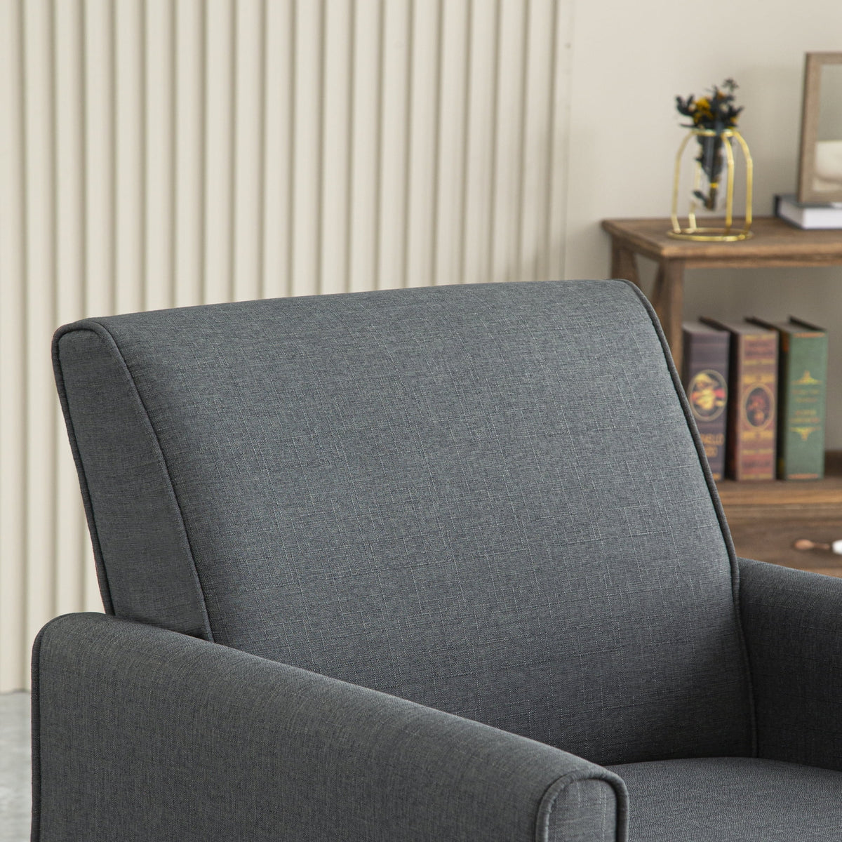 Single Sofa Chair with Four Wooden Legs G16885