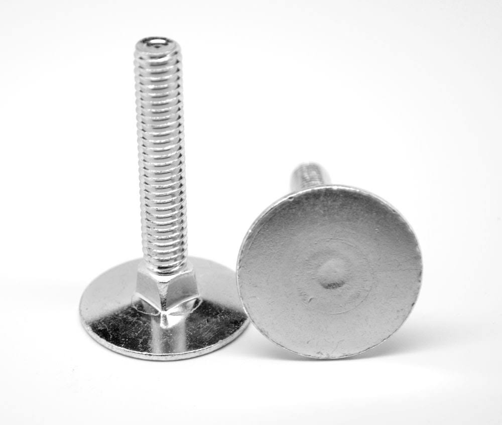 1/4x22-20 x 1 1/2x22 Coarse Thread Grade 2 Elevator Bolt Low Carbon Steel Zinc Plated Pk 1000 N887