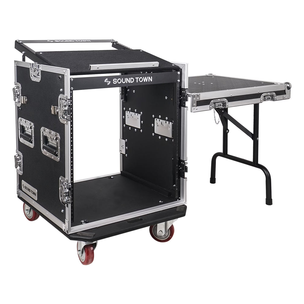12U Plywood PA Rack Case with Casters U7570