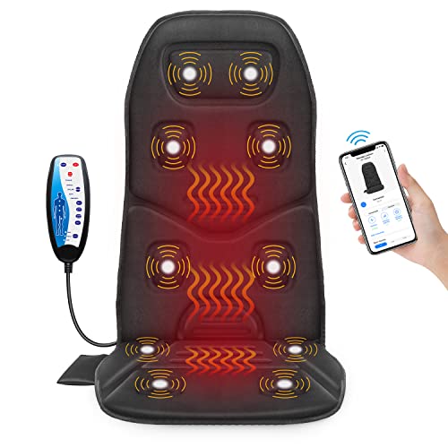 Massage Seat Cushion with Heat 10 Motors Vibration Chair Pad W186