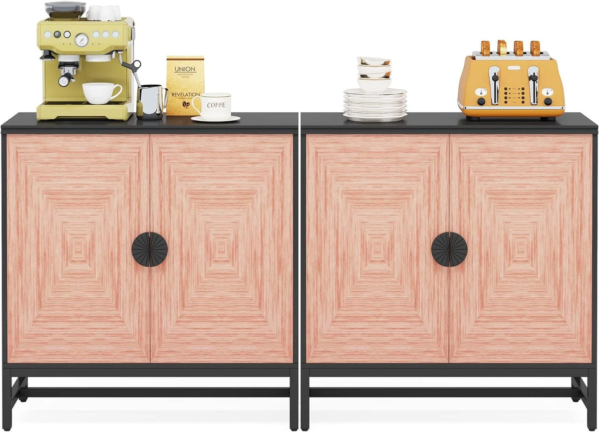 Set of 2 Kitchen Sideboard Buffet Server B609284