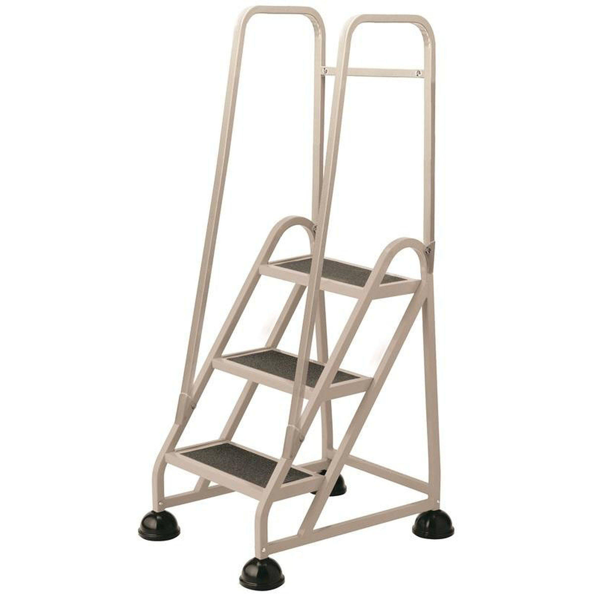 3 Step Ladder with Double Handrail Beige L785453