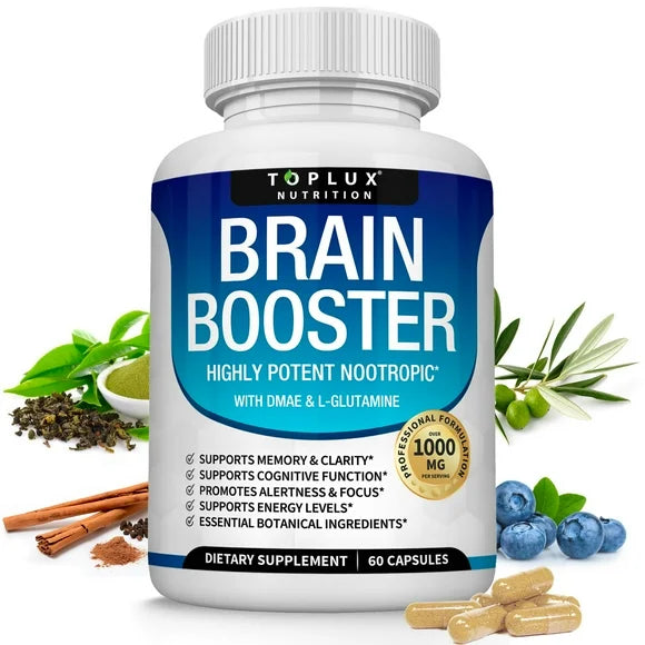 Brain Booster Nootropic Supplement 60 Capsules O354314