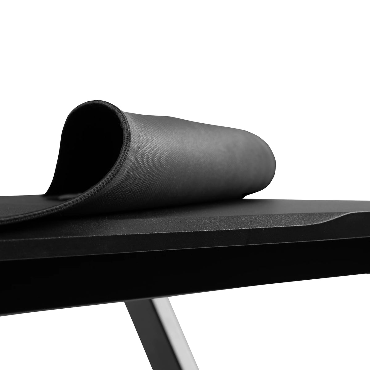 Black Red Gaming Desk with Cup Headset Holder Mouse Pad T762330