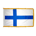 3ft. x 5ft. Finland Flag with Side Pole Sleeve and Fringe M324008