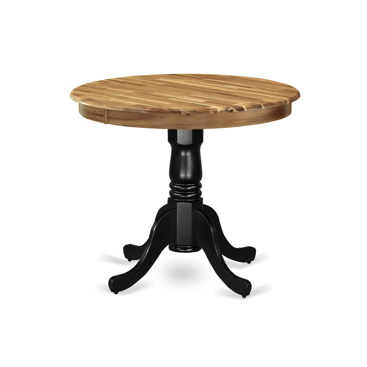 Antique 36 inch Round Acacia Wood Dining Table Z91097