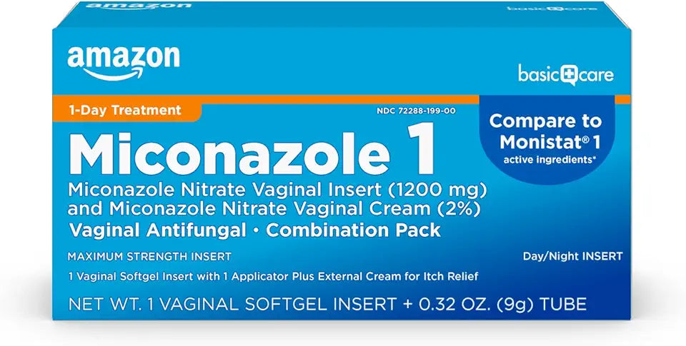Miconazole Nitrate Vaginal Insert 1200 mg and Vaginal Cream 2 percent Yeast Infection Treatment A330402