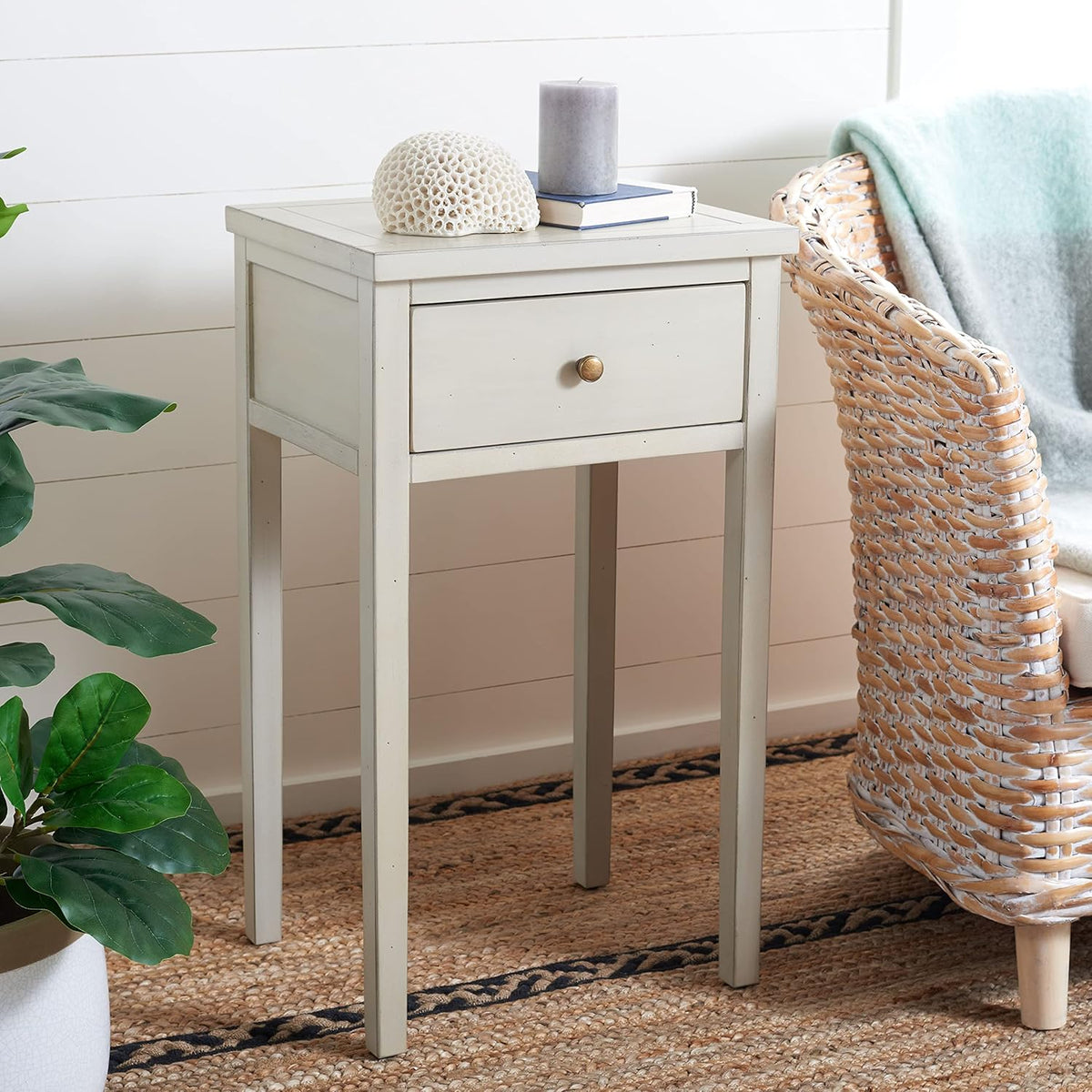 French Grey End Table D724604