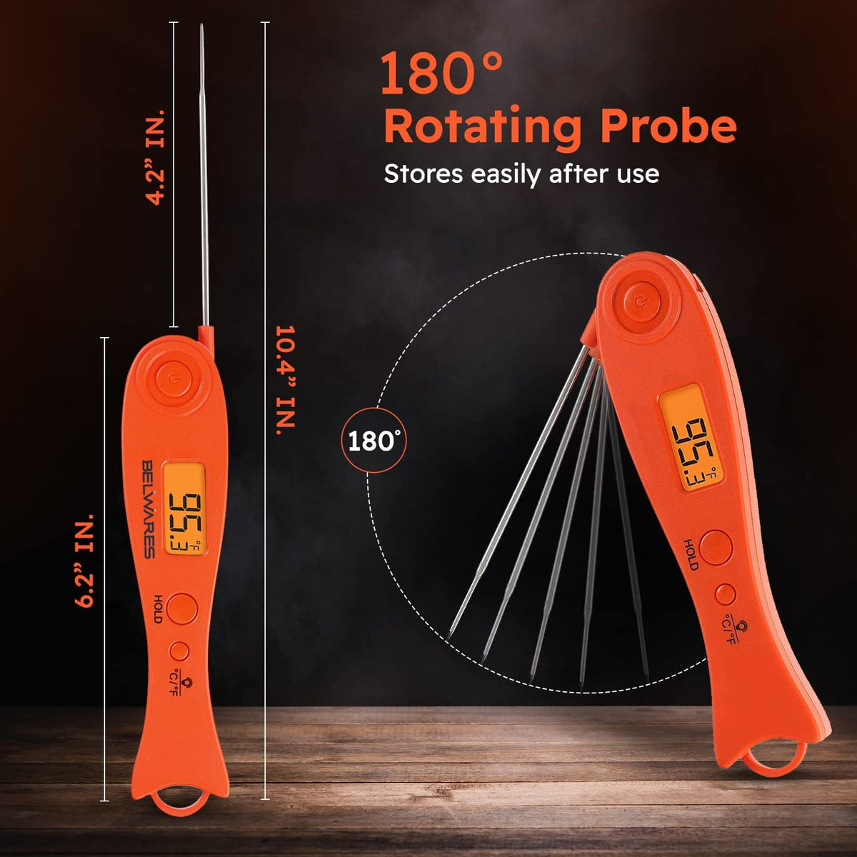 Instant Read Digital Meat Thermometer Pack of 2 I31140