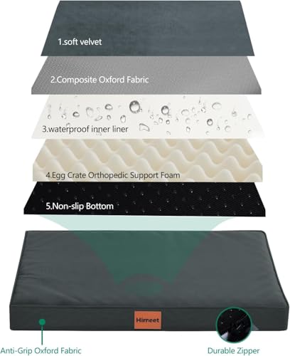 Waterproof Washable Outdoor Dog Bed with Removable Cover 36 Inch X1596