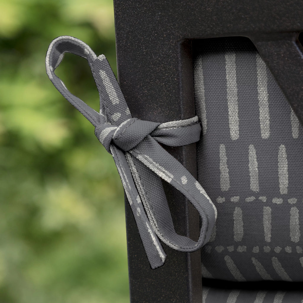 Grey Rectangle Outdoor Chair Cushion Z26242