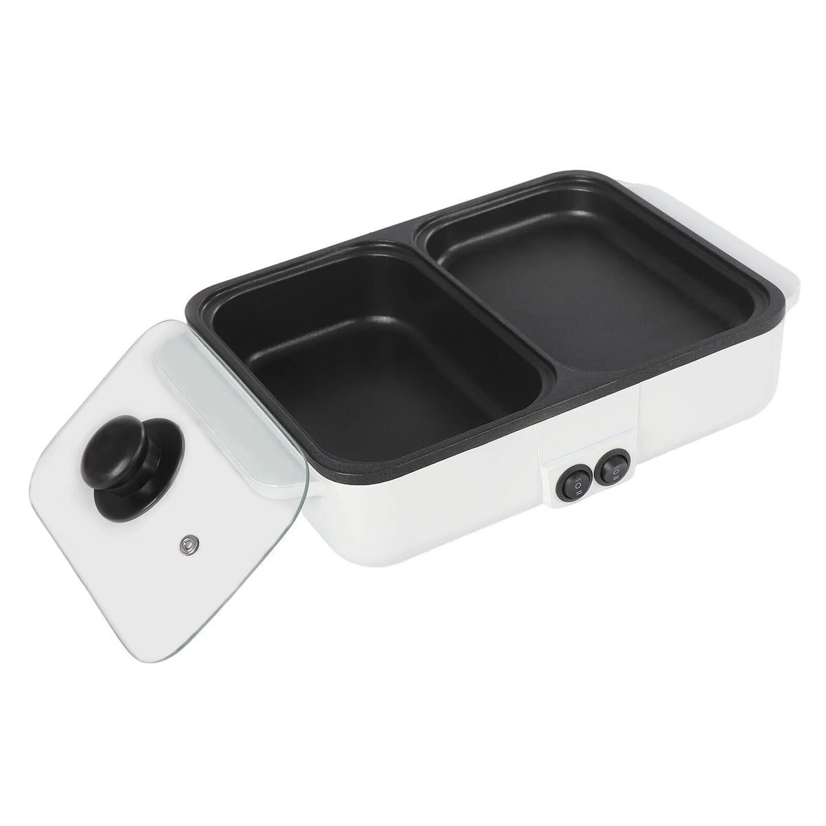 2 in 1 Non-Stick Electric Hot Pot and BBQ Grill E571