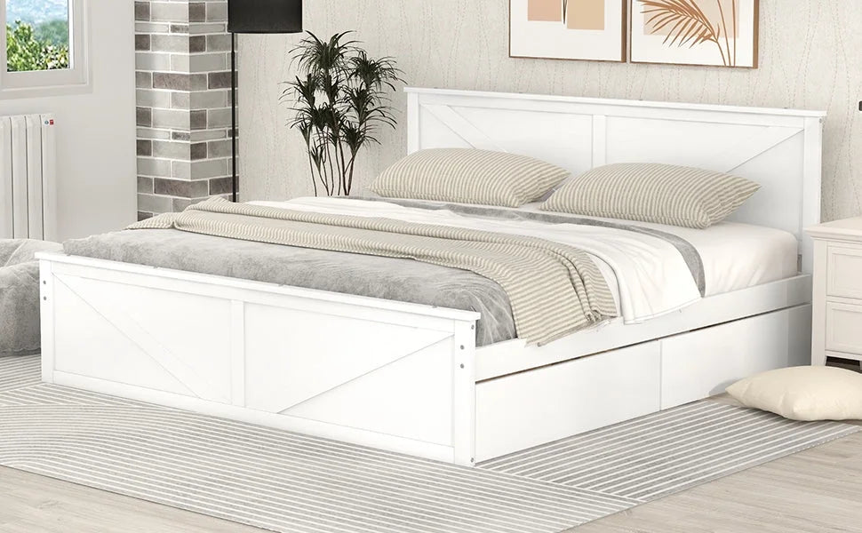 Wooden Platform Bed B141