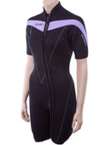 3mm Thermoprene Women's Front Zip Shorty Wetsuit U6841
