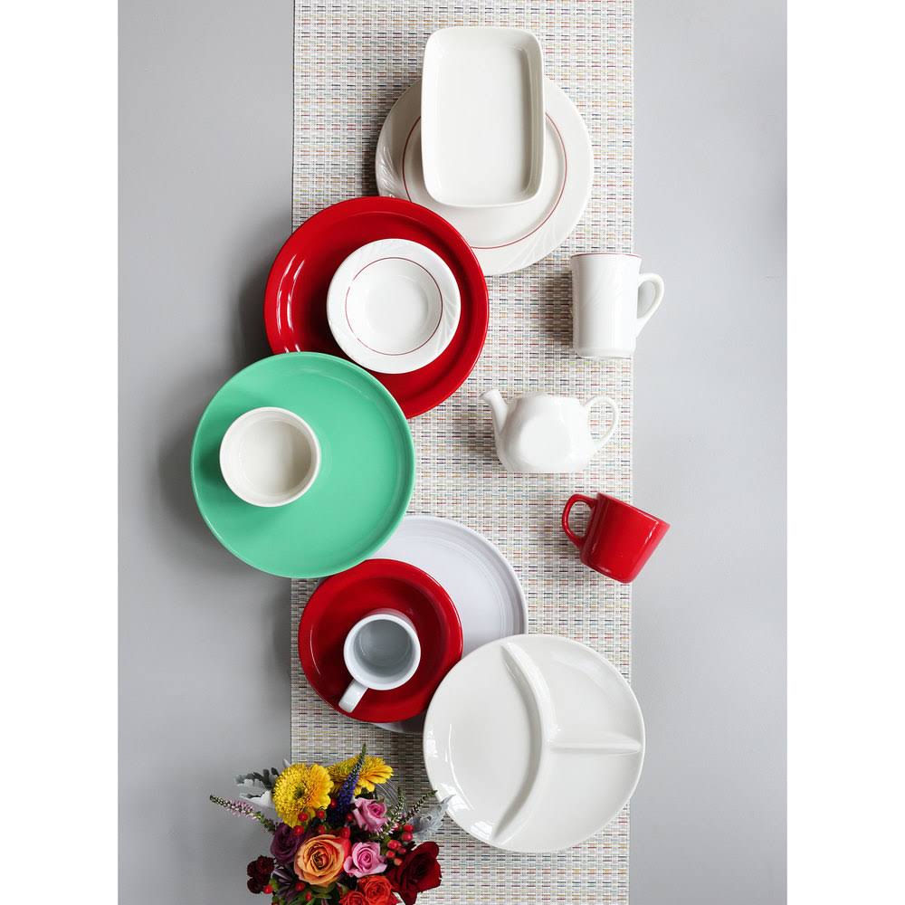 Vitrified China Plate Cayenne 7.25 in. D1565
