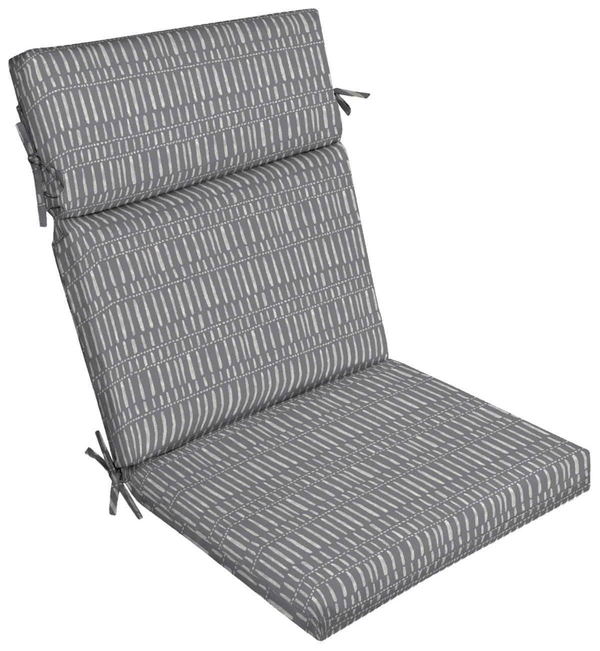 Grey Rectangle Outdoor Chair Cushion Z26242