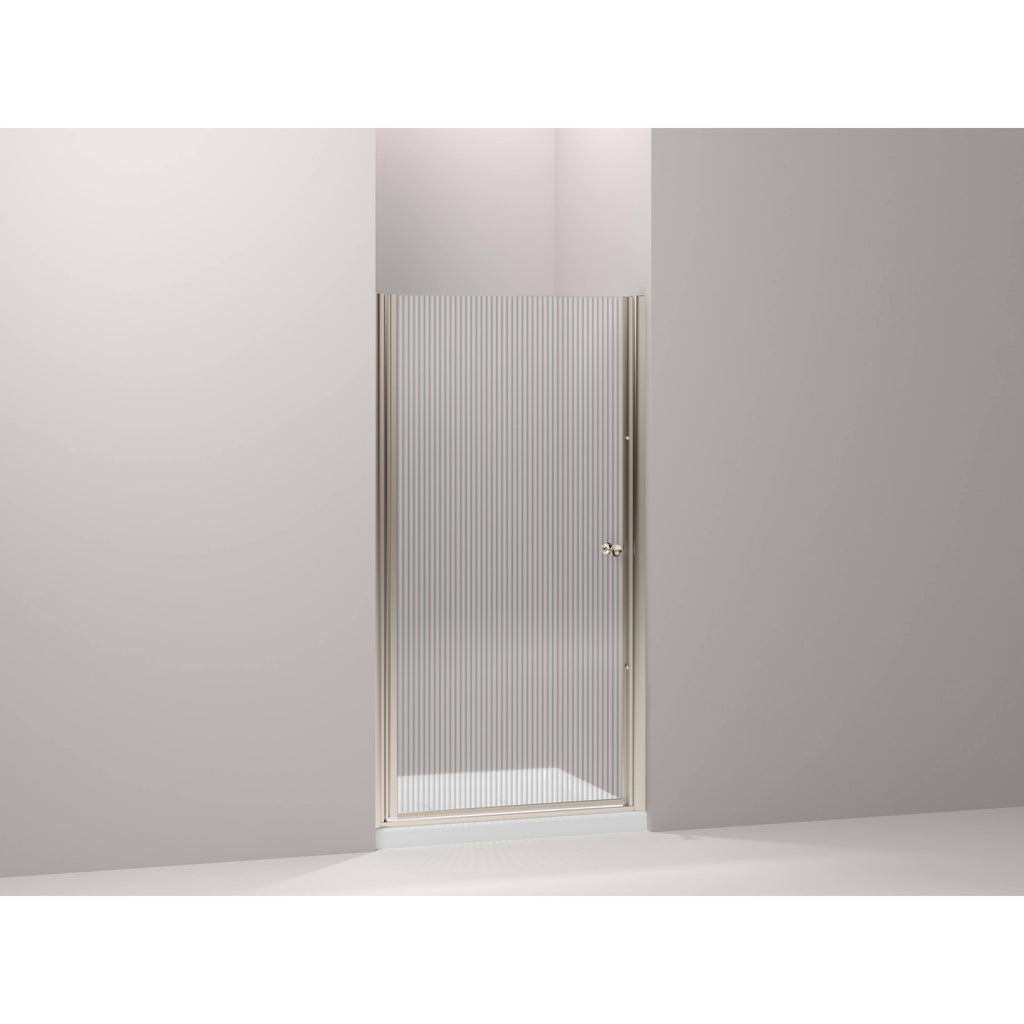 Frameless Pivot Shower Door, Anodized Brushed Bronze B174236
