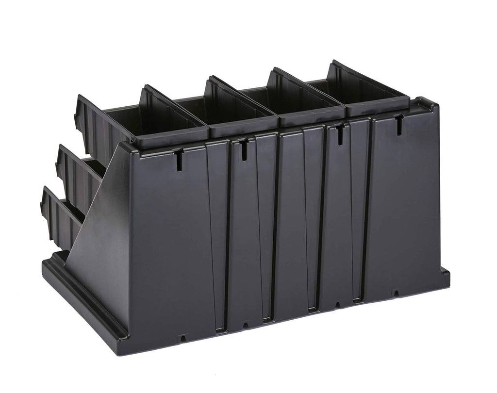 Black 12 Bins Organizer Rack B230494