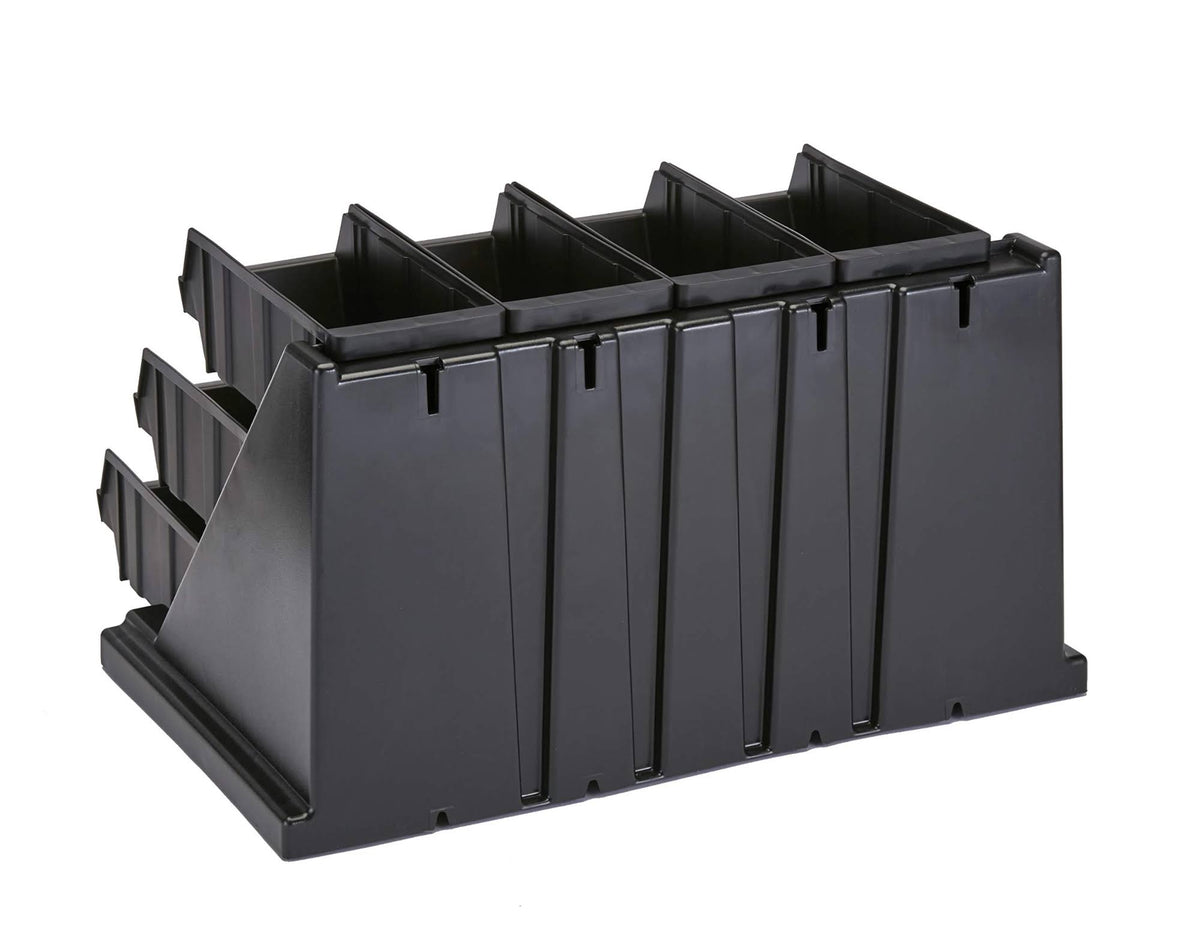 Black 12 Bins Organizer Rack B230494