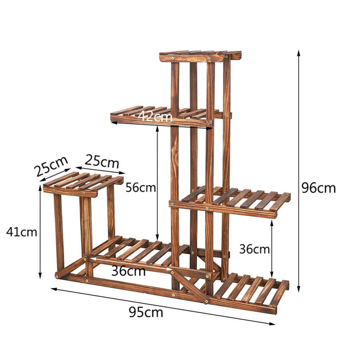 5 Tier Wood Plant Stand R772