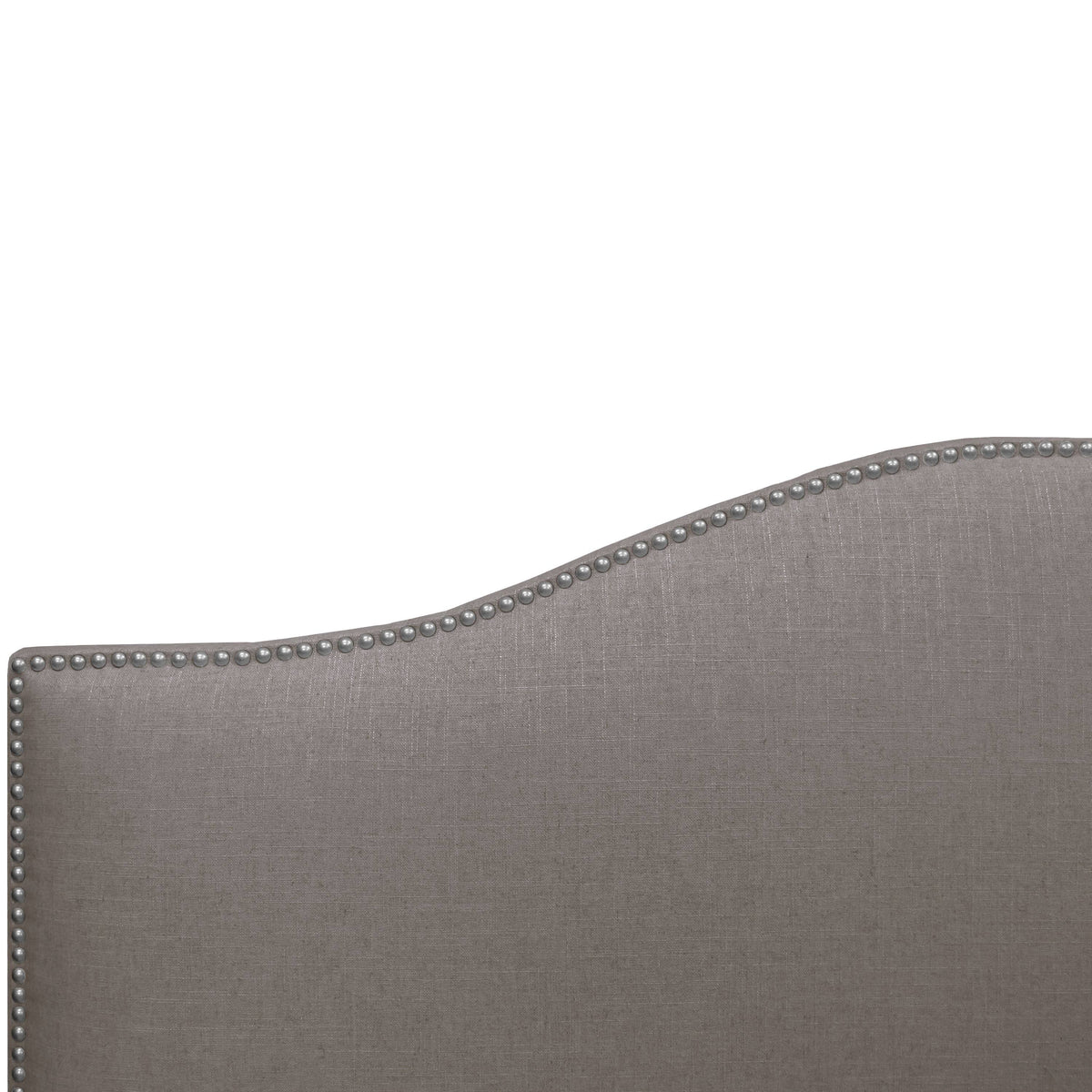 Gray California King Nail Button Headboard W825