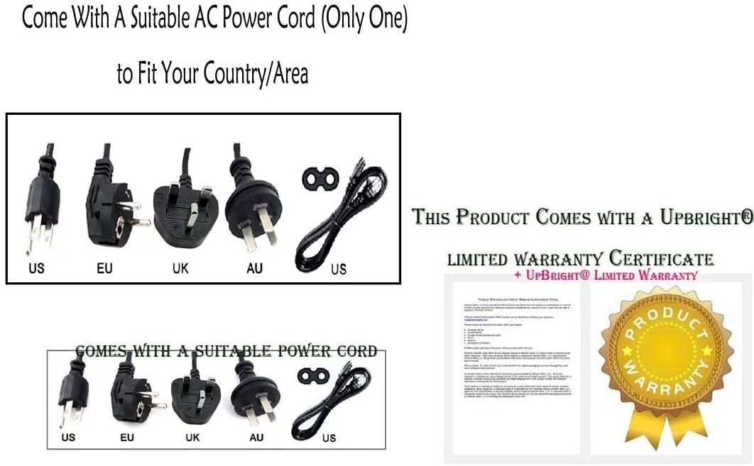 Global Adapter Power Supply Cord Cable Wall Charger P5364