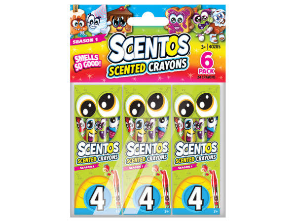 24 Scentos Scented Crayon Value Pack of 72 R2437