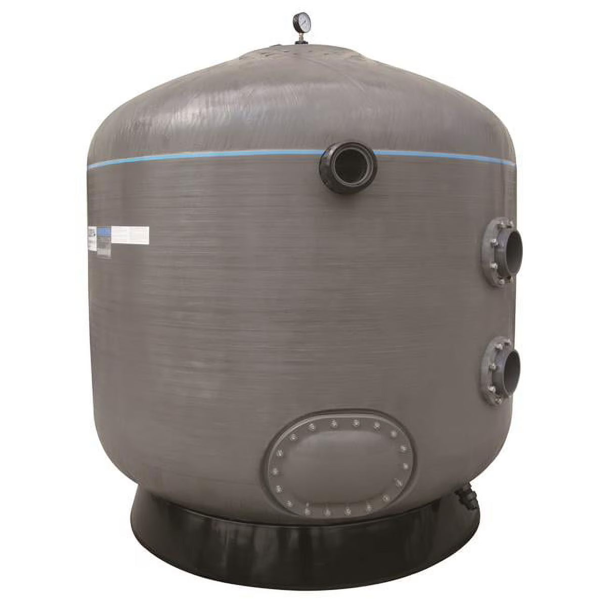 79 in. 118 PSI Commercial Vertical Sand Filter with 6 in. Flange Connections A277167