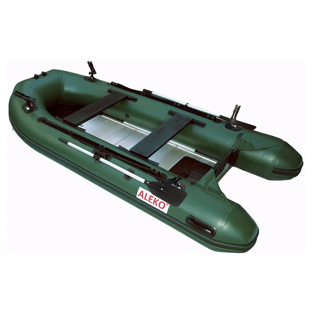 Inflatable Boat with Aluminum Floor 12.5 ft Black L63519